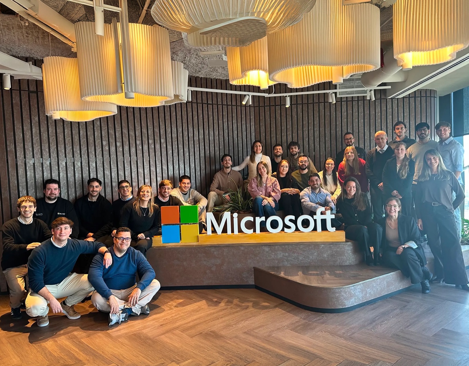 Equipo Taligent en un evento en las oficinas de Microsoft